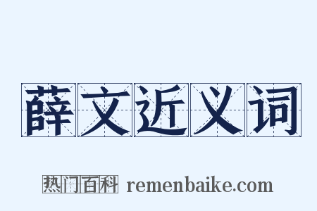 薛文近义词是什么意思的图片